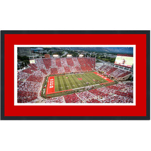 Framed Rice-Eccles Stadium Utah Utes 16x24 NCAA Football Photo Professionally Matted