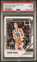 Graded 2024 Panini Caitlin Clark Collection Caitlin Clark #15 Donruss Rookie RC Basketball Card PSA 9 Mint