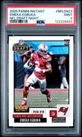 Graded 2025 Panini Instant Emeka Egbuka #NFLDN23 NFL Draft Night Rookie RC Football Card PSA 9 Mint