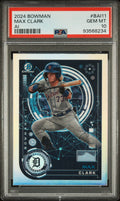Graded 2024 Topps Bowman Max Clark #BAI11 AI Rookie RC Baseball Card PSA 10 Gem Mint