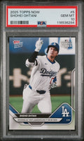 Graded 2025 Topps Now Shohei Ohtani #5 Reigning MVP Launches His 1st HR of 2025 Baseball Card PSA 10 Gem Mint