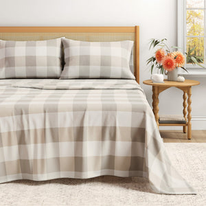 Buffalo Check - Soft Taupe / Pale Grey