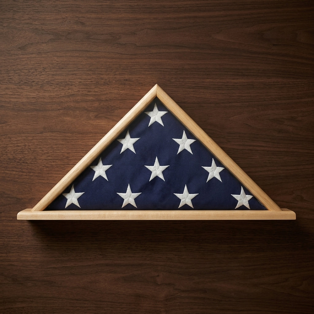 Ceremonial Flag Display Triangle
