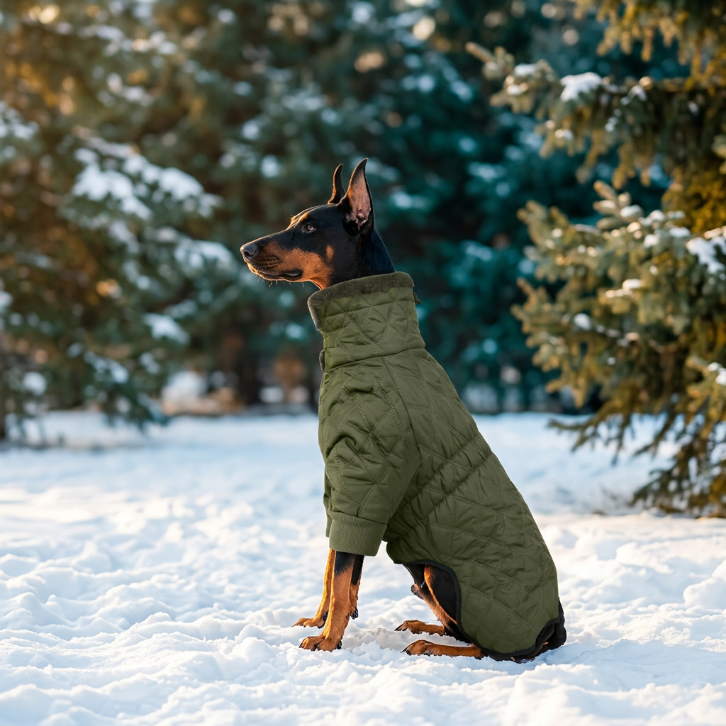 Waterproof Fleece-Lined Dog Snow Jacket, S–3XL