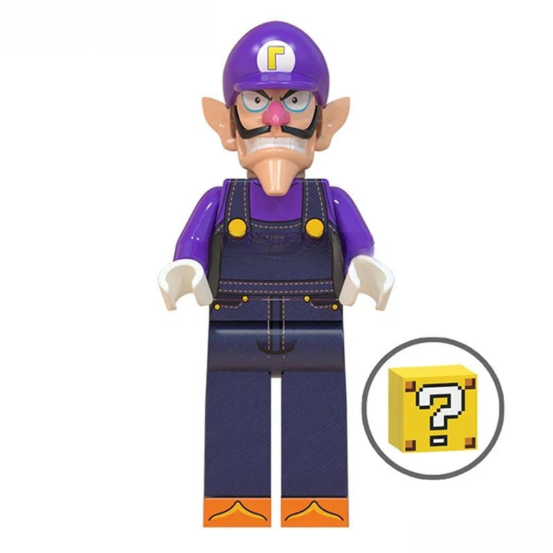 Waluigi from Super Mario Brothers Lego Compatible Minifigures
