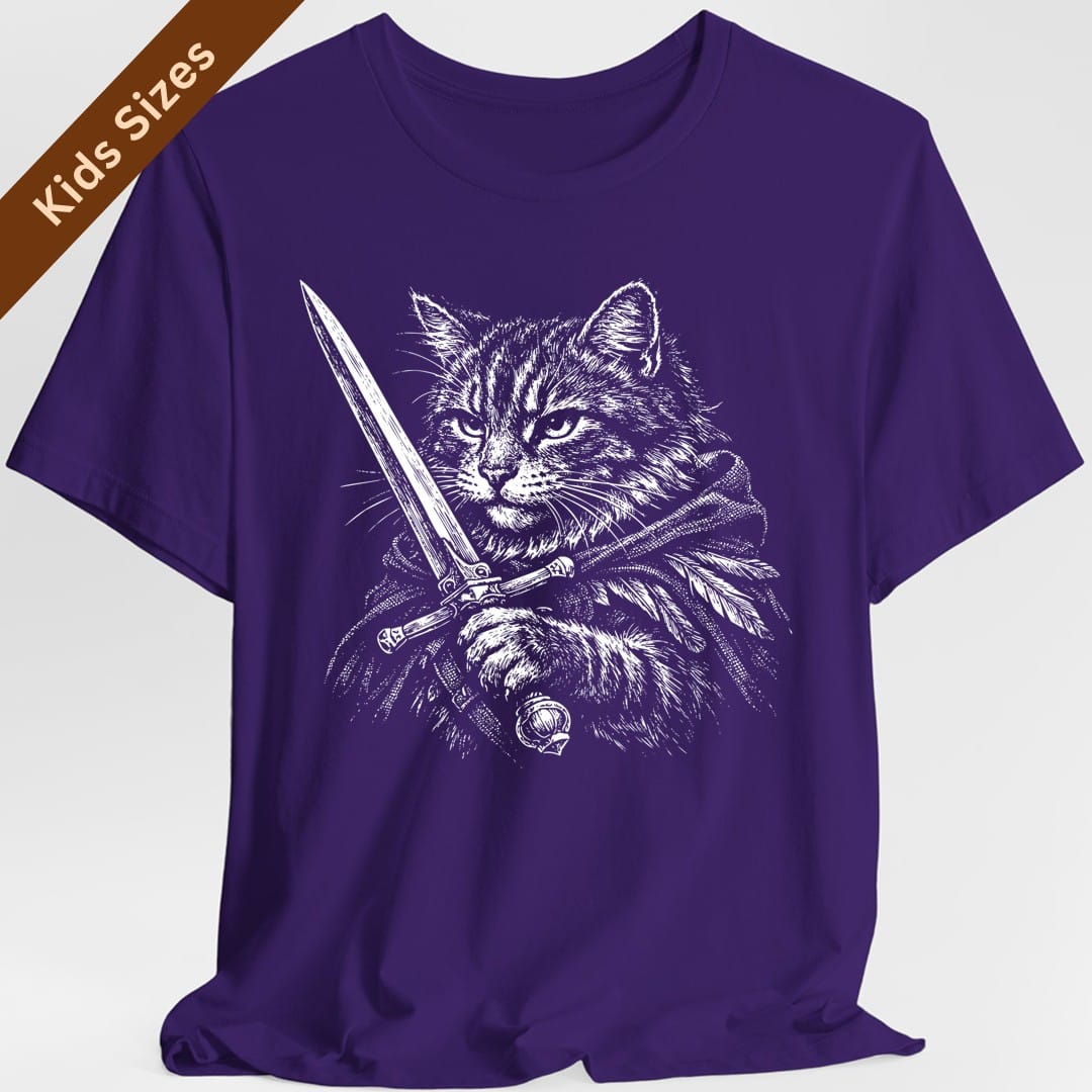 Warrior Cat Fantasy Kids T-Shirt