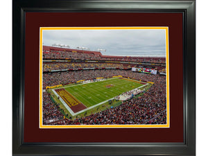 Framed FedEx Field Washington Commanders 11"x14" Football Photo Professionally Matted