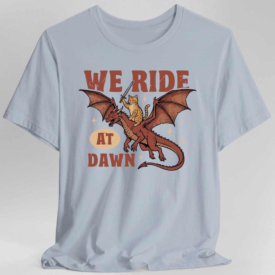 We Ride At Dawn Dragon Cat T-shirt