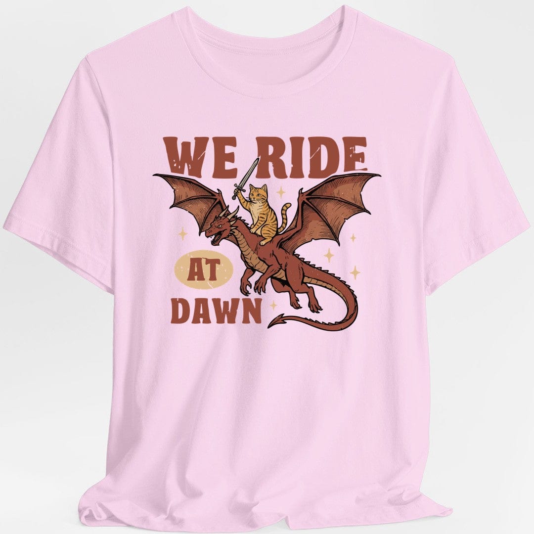 We Ride At Dawn Dragon Cat T-shirt