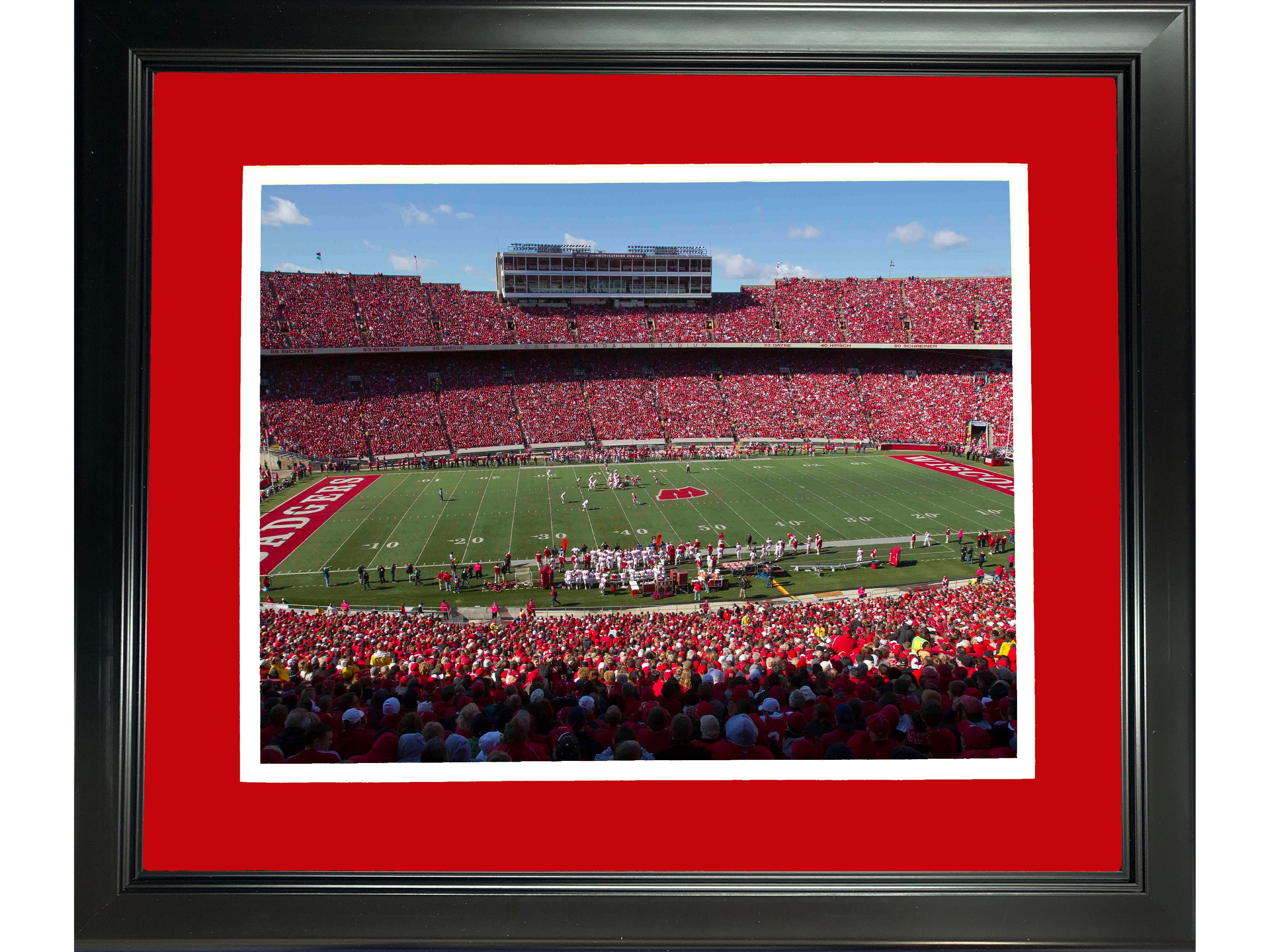 Framed Camp Randall Stadium Wisconsin Badgers 11"x14" NCAA Football Photo Professionally Matted