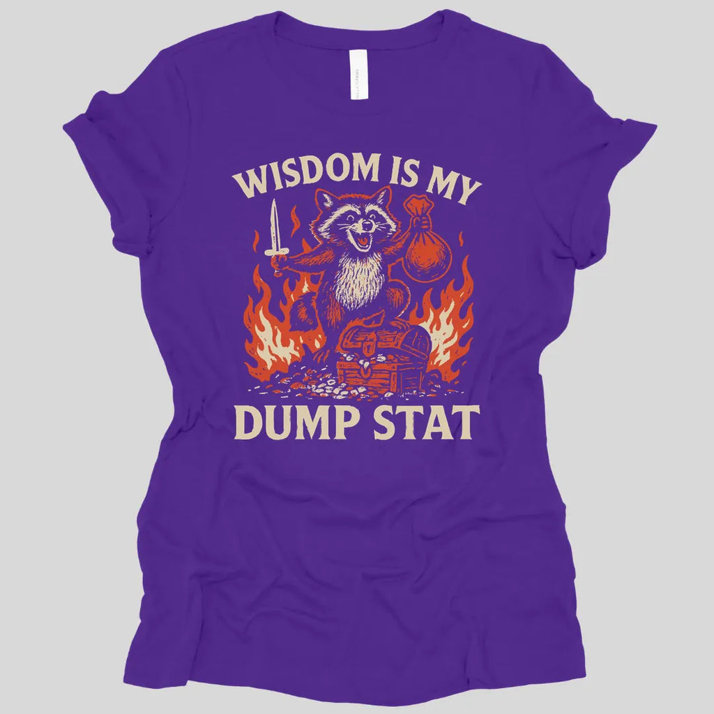 Wisdom Is My Dump Stat D&D Women's T-shirt