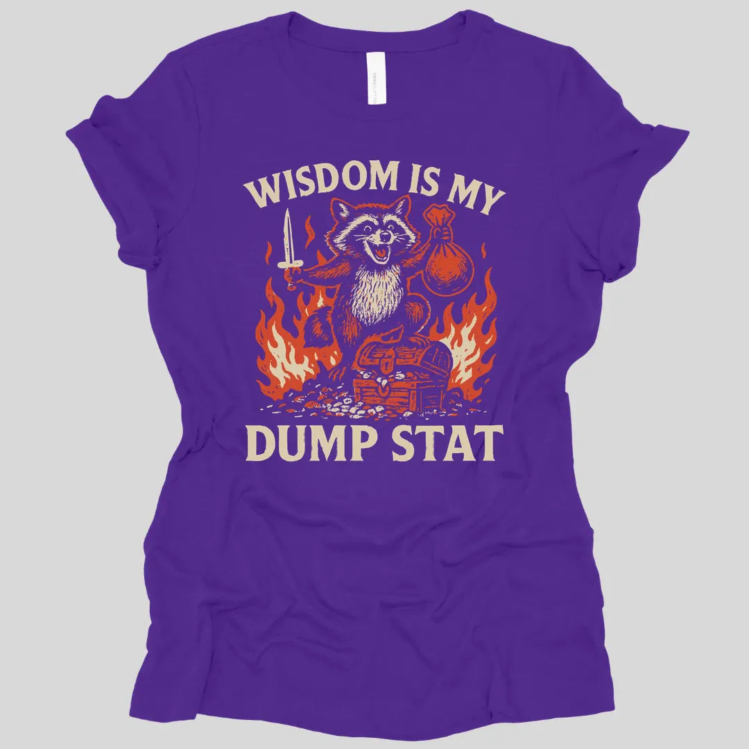 Wisdom Is My Dump Stat D&D Women's T-shirt