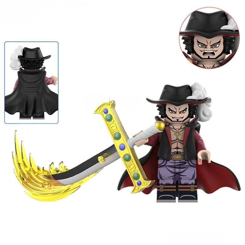 Dracule Mihawk from ONE PIECE Anime Minifigure Toy 3