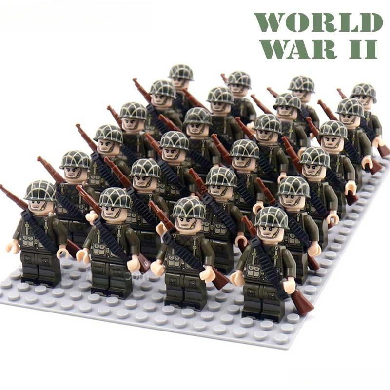 World War 2 American Soldiers set of 24 Minifigure Toy 4 D271
