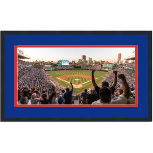 Framed Wrigley Field Chicago Cubs MLB 16x24 Baseball Photo Professionally Matted