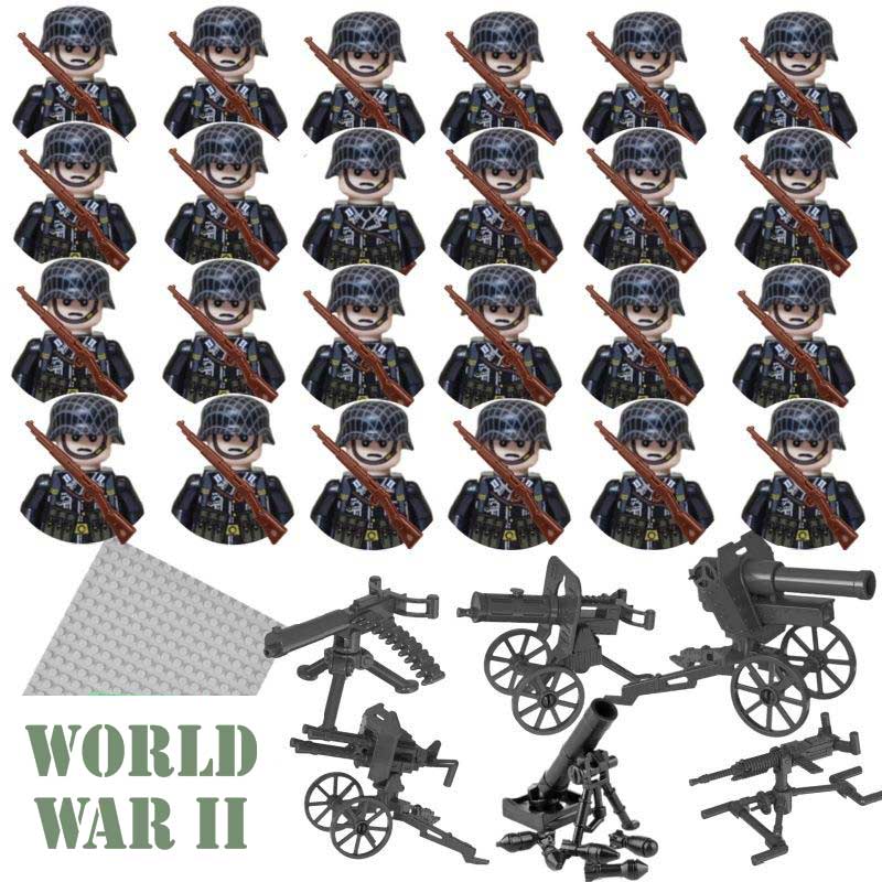 World War 2 German Soldiers set of 24 Lego Compatibe Minifigures