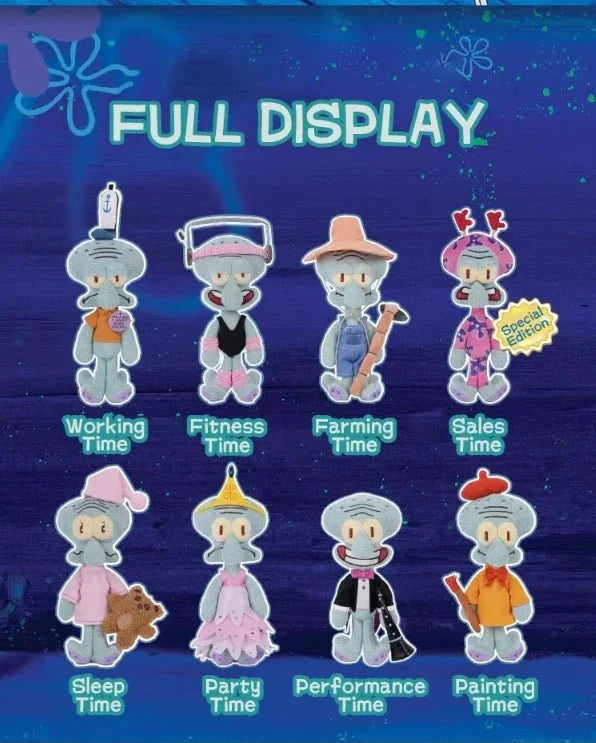 X11 Space SpongeBob SquarePants A Day in the Life of Squidward Blind Box Plush