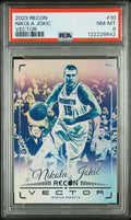 Graded 2023 Panini Recon Nikola Jokic #10 Vector Basketball Card PSA 8 Near Mint