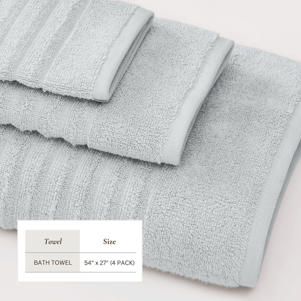 Luxury Combed Cotton Bath Towel Set - Karina Collection