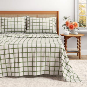 Block Plaid - Green/Grey