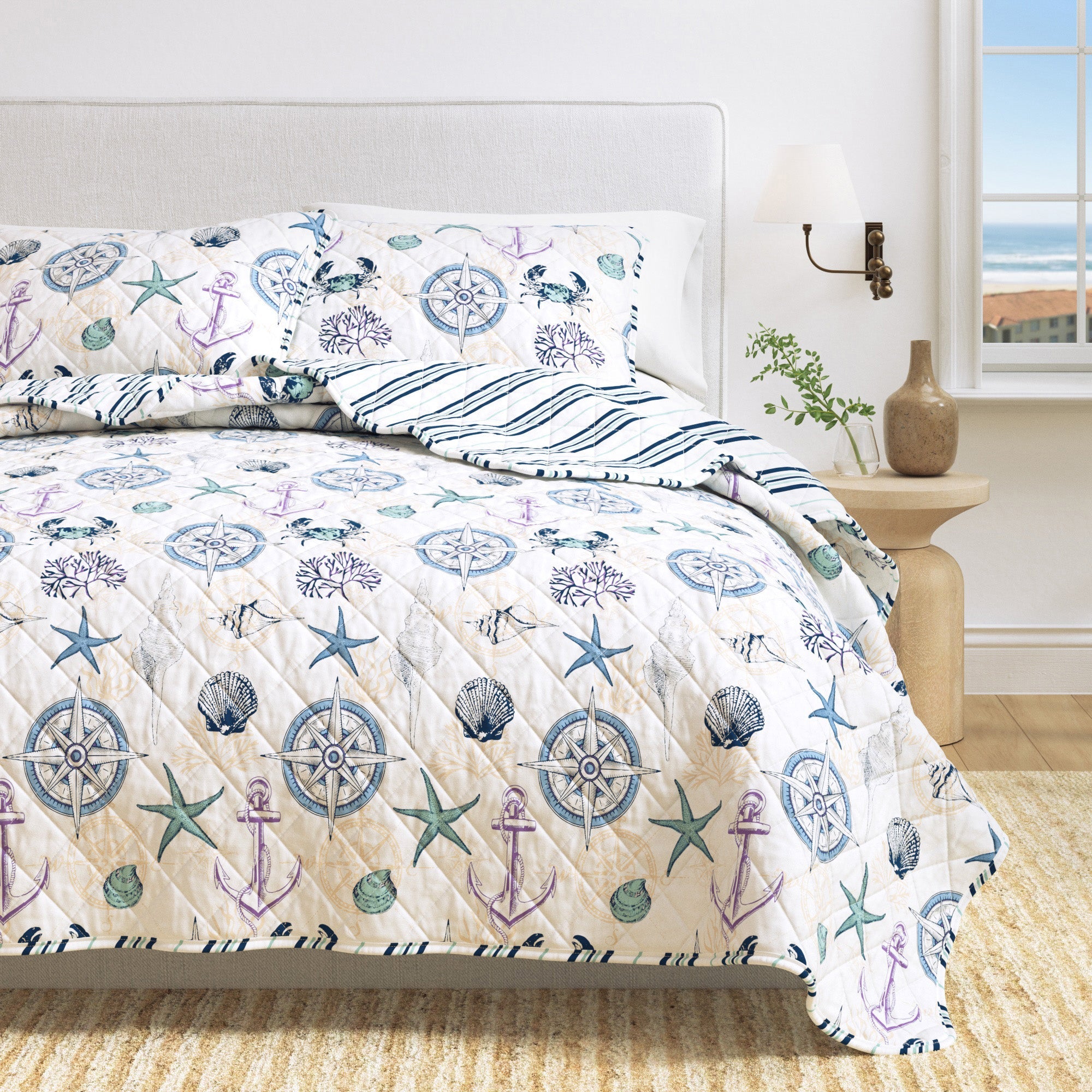 Azure Collection Coastal Quilt Set