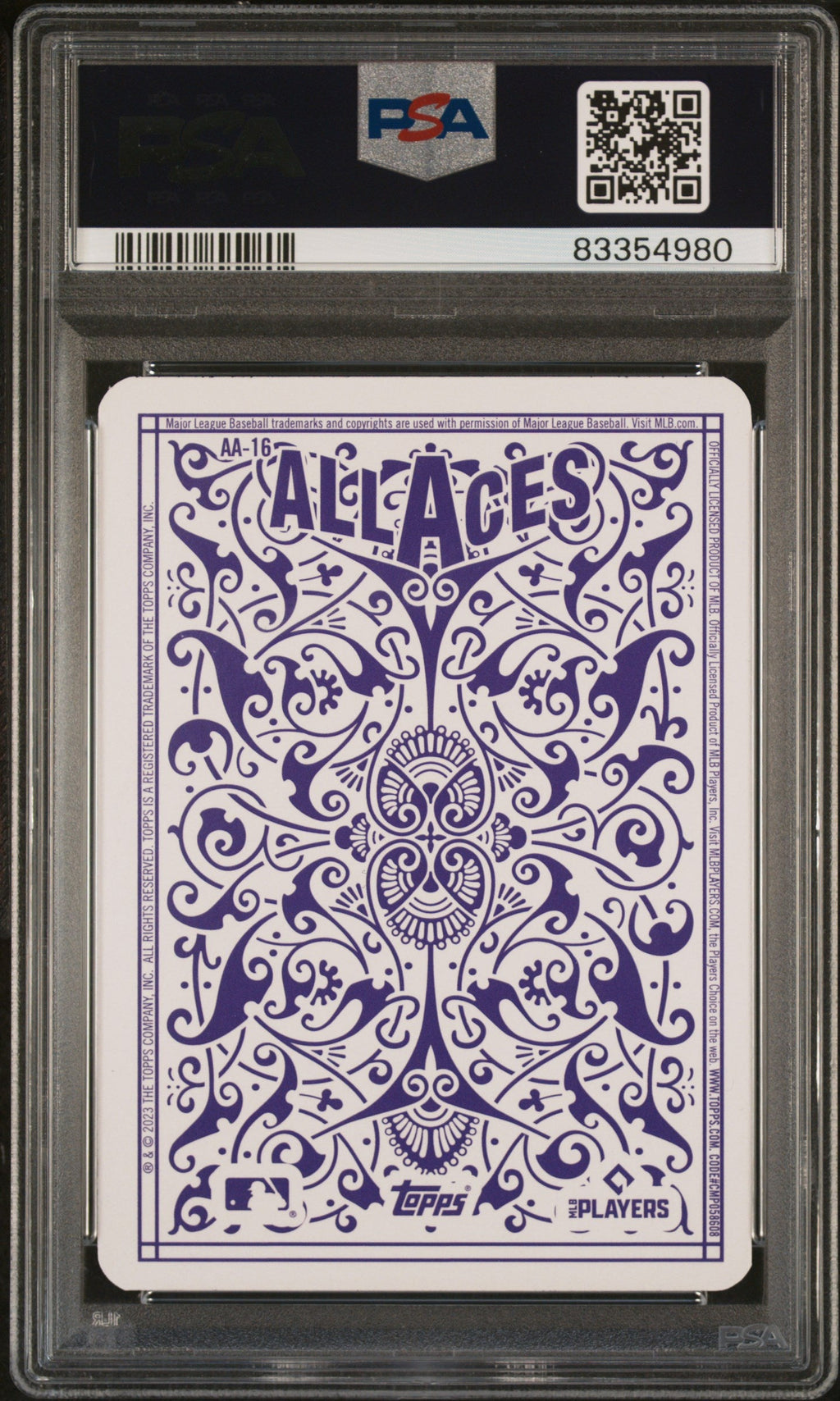 Graded 2023 Topps Aaron Nola #AA16 All Aces Baseball Card PSA 10 Gem Mint