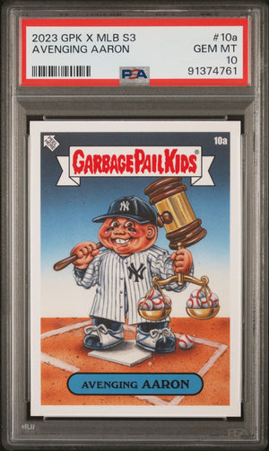 Graded 2023 Topps Garbage Pail Kids Aaron Judge #10A Avenging Aaron Baseball Card PSA 10 Gem Mint