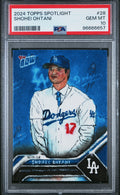 Graded 2024 Topps Spotlight Shohei Ohtani #28 Baseball Card PSA 10 Gem Mint