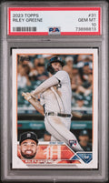 Graded 2023 Topps Riley Greene #31 Rookie RC Baseball Card PSA 10 Gem Mint