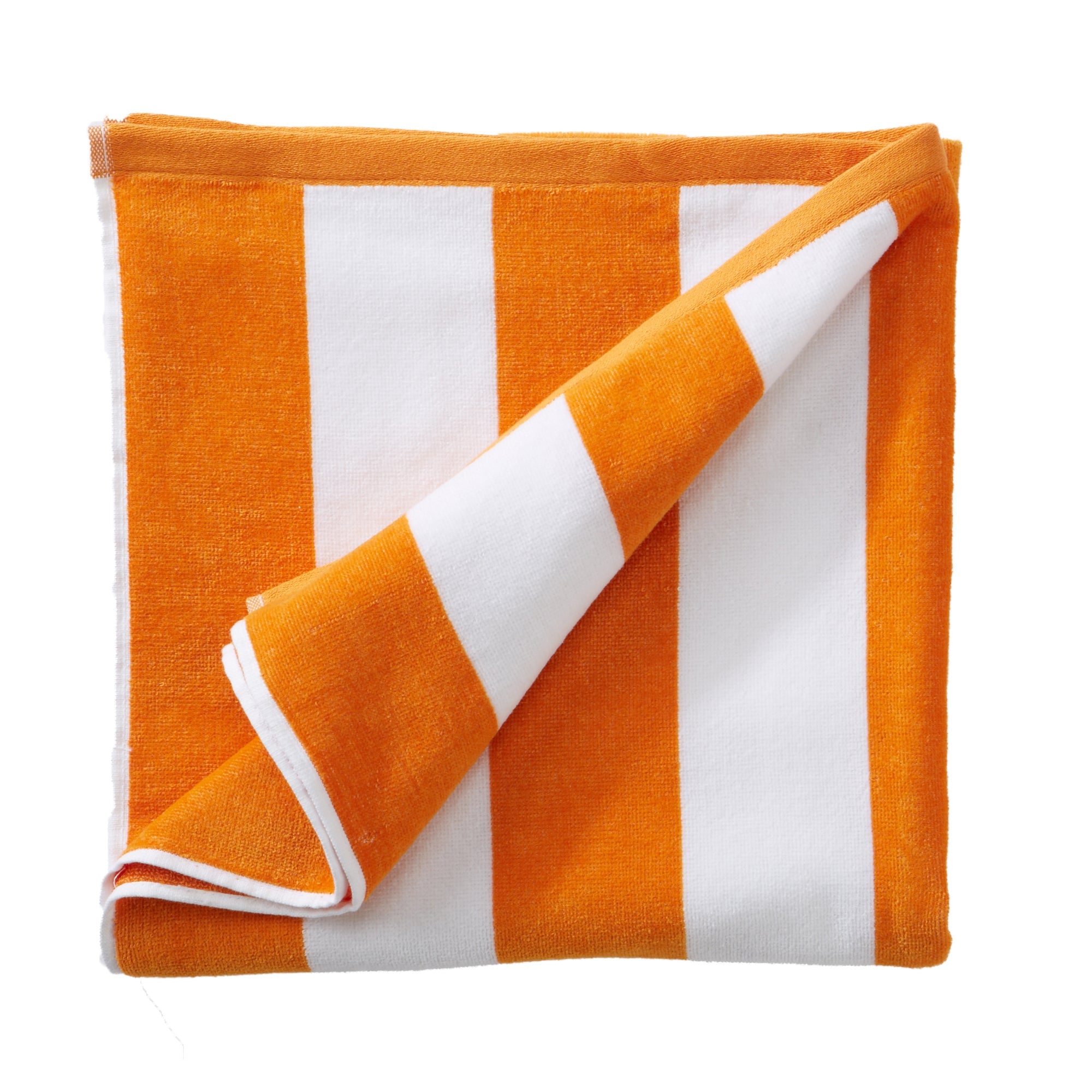 Cotton Velour Cabana Stripe Beach Towel - Novia Collection.