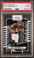 Graded 2023 Panini Absolute Will Anderson #103 Rookie RC Football Card PSA 8 Near Mint