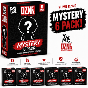 Pack of 6 Random Assortment Yume DZNR 7-Inch Plush Figures