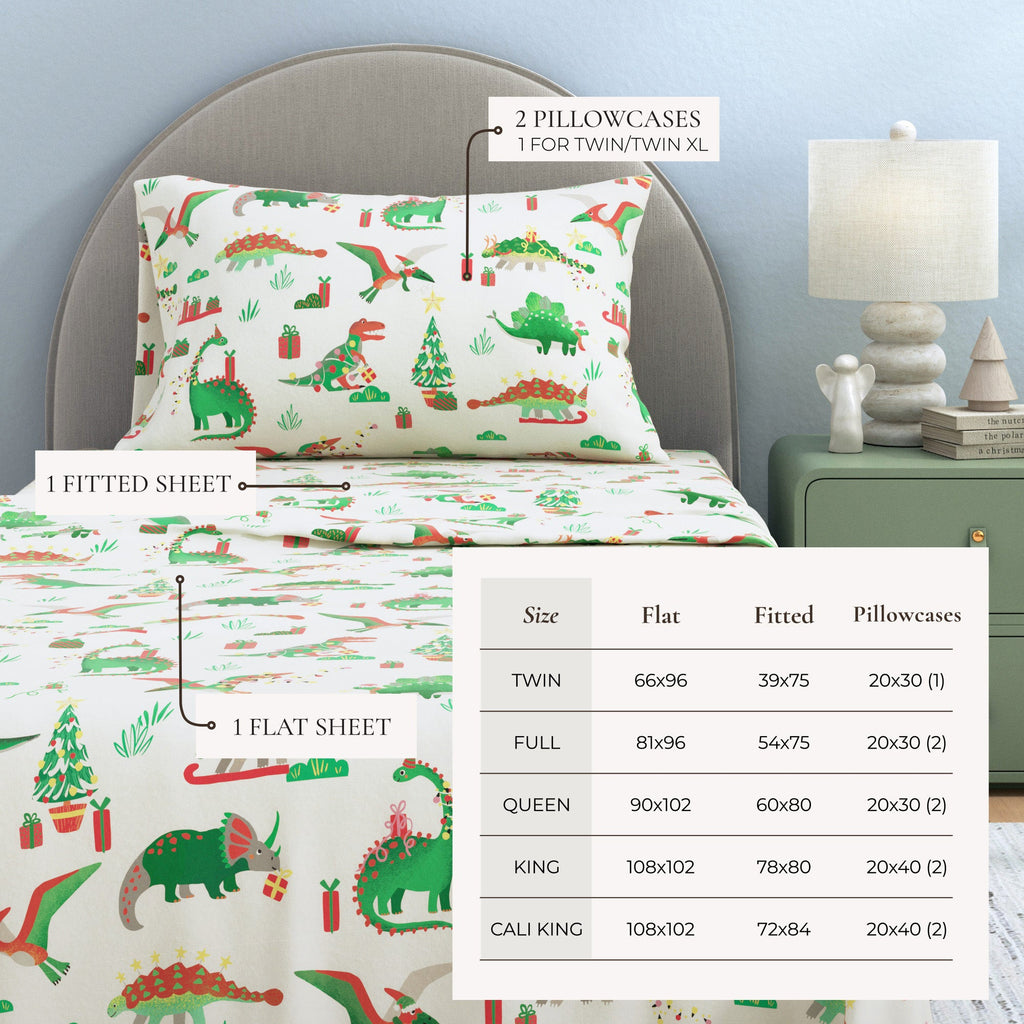 Turkish Cotton Christmas Flannel Sheet - Whittaker Collection