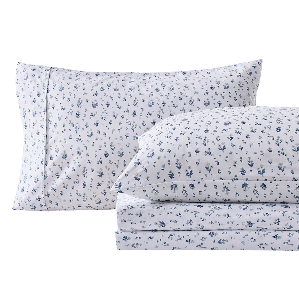 Watercolor Floral Sheet Set - Delia Collection