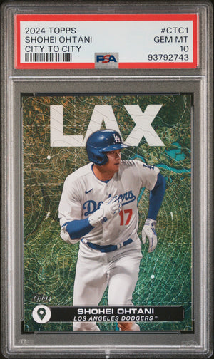 Graded 2024 Topps Shohei Ohtani #CTC1 City to City Baseball Card PSA 10 Gem Mint