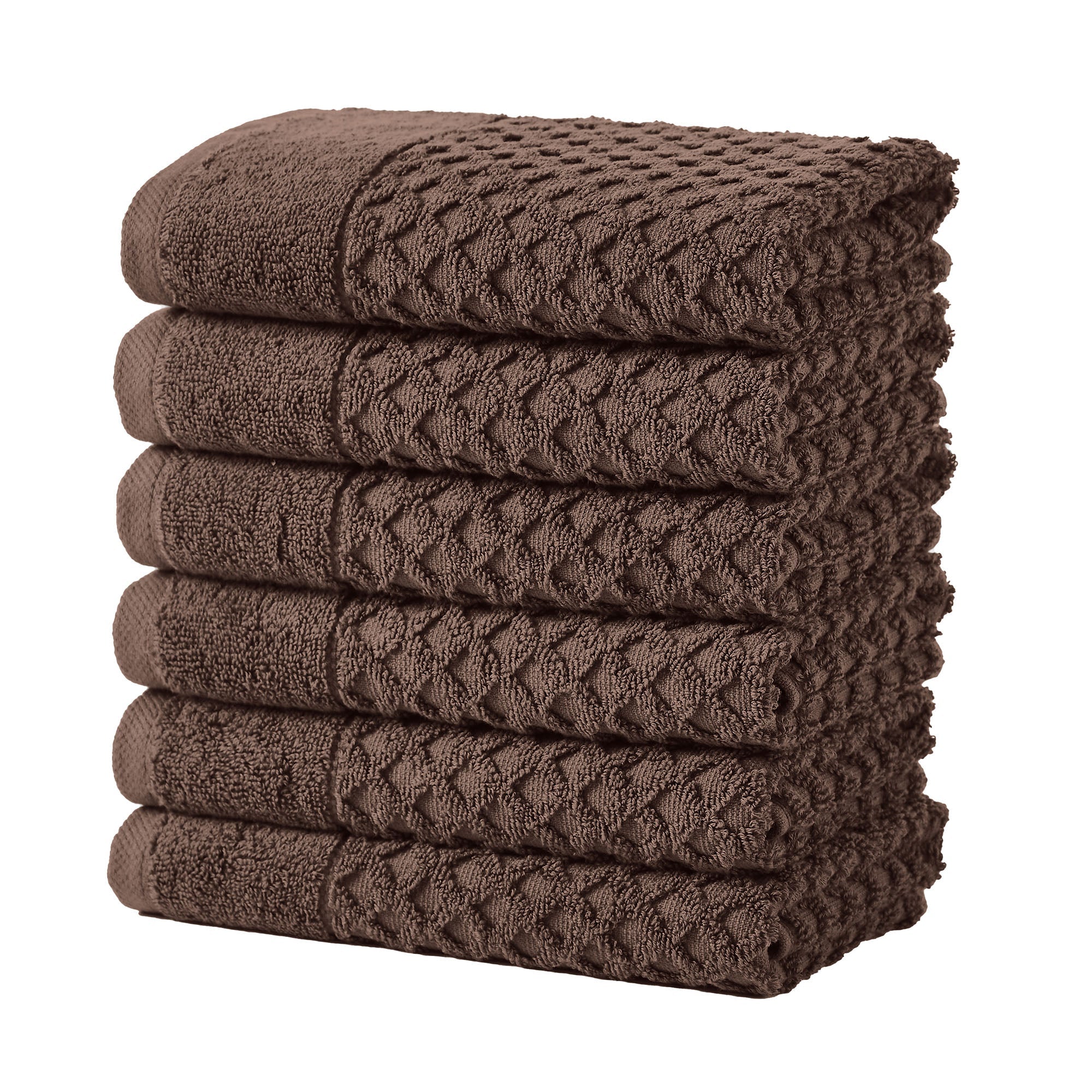 Cotton Diamond Waffle Weave Bath Towel Set - Grayson Collection