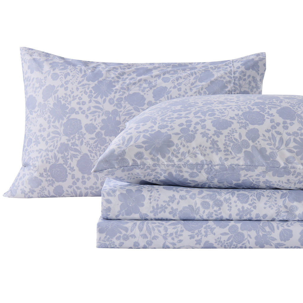 Watercolor Floral Sheet Set - Delia Collection