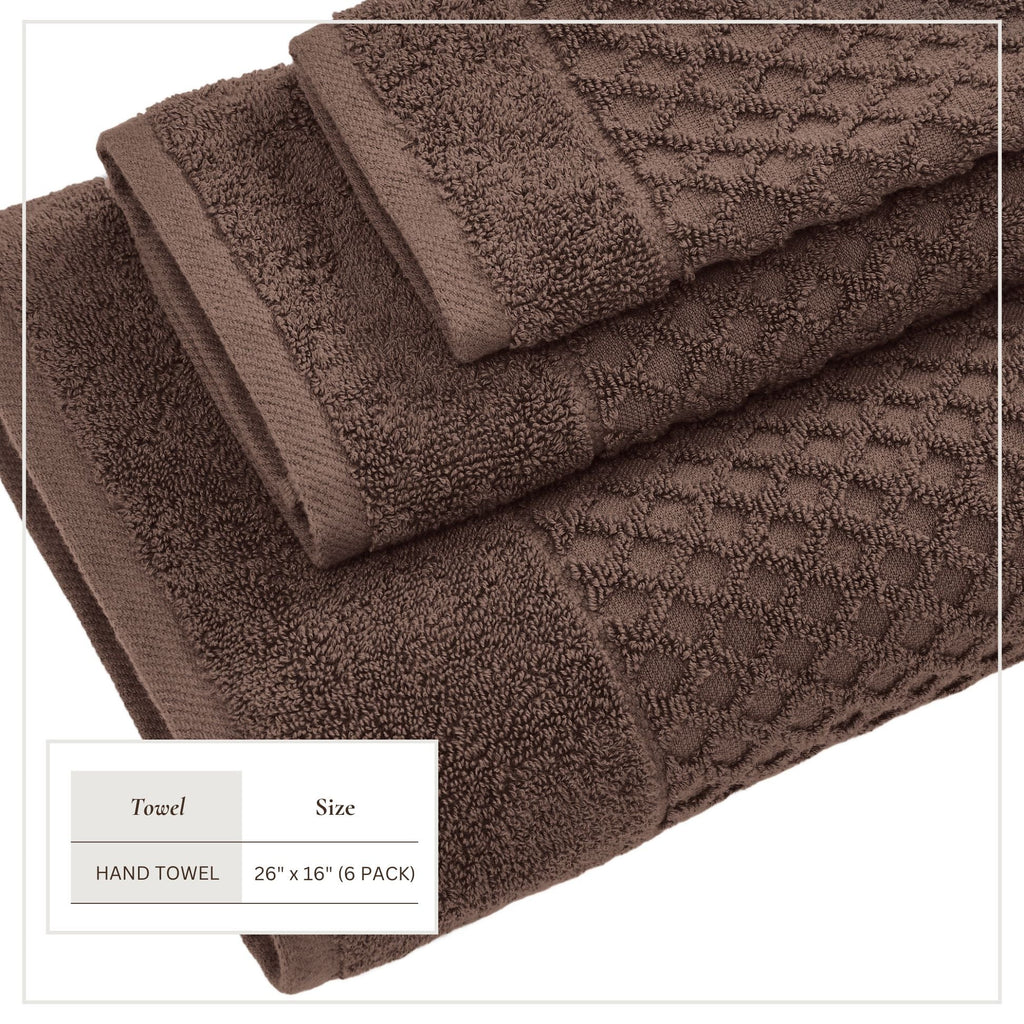 Cotton Diamond Waffle Weave Bath Towel Set - Grayson Collection