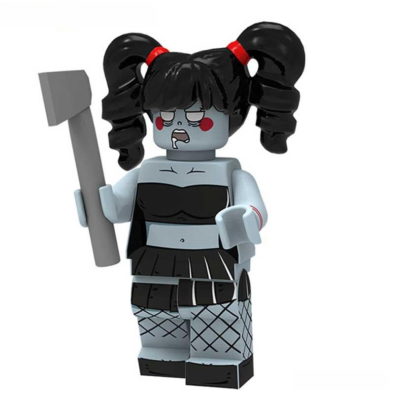 Zombie Punk Girl Lego Minifigures Custom Horror Toys