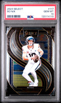 Graded 2024 Panini Select Bo Nix #117 Rookie RC Football Card PSA 10 Gem Mint